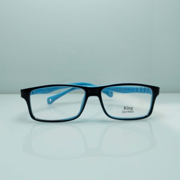 Minimalist Square Frame – Black & Blue Edition for Bold Everyday Wear