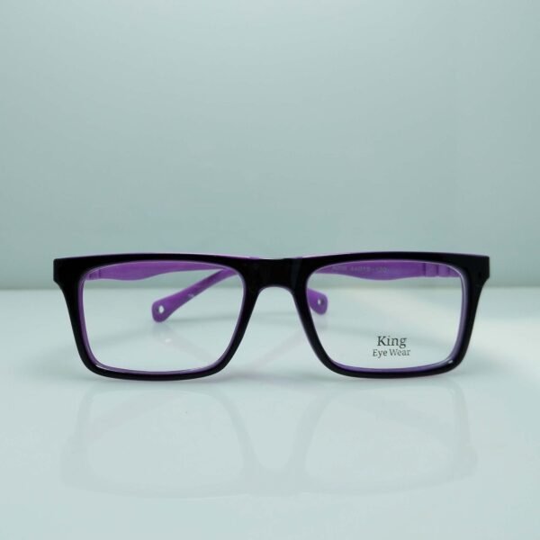 Bold Square Frame – Classic Black & Purple Design