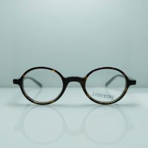 Stylish Round Frame in Demi Olive – Wide Fit & Vintage Charm