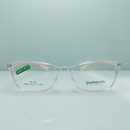 Transparent Semi Square Frame – Sleek, Modern Eyewear for Everyday Comfort