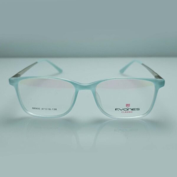 Sky Blue Square Metal Eyewear