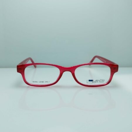 Transparent Pink Semi Rectangular Frame – Elegant & Lightweight for Everyday Style