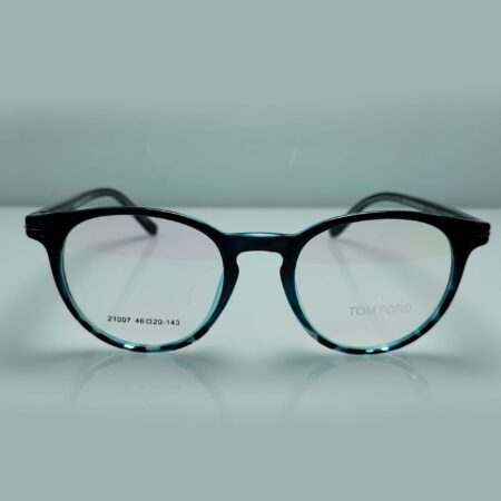 turtle blue and black round frame glasses for ladies
