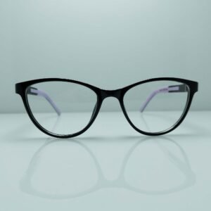 Classic Semi-Round Silicon Frame - Sleek Black | Lightweight & Durable
