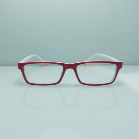 Chic Pink & White Rectangular Frame – Sleek, Modern Eyewear for Everyday Elegance