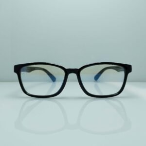 Bold Square Silicon Frame – Dual Tone Black & Blue | Lightweight & Durable