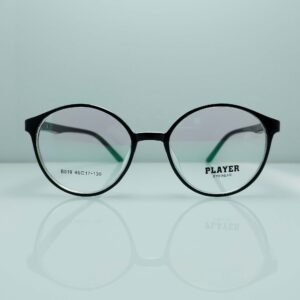 Classic Round Silicon Frame – Elegant Black | Lightweight & Durable Design