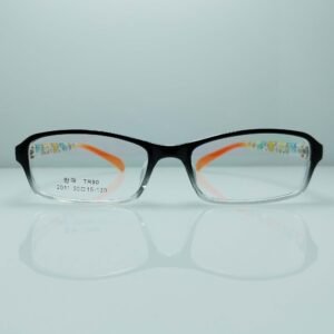 Modern Rectangular Silicon Frame - Bold Black & Vibrant Orange | Lightweight & Durable