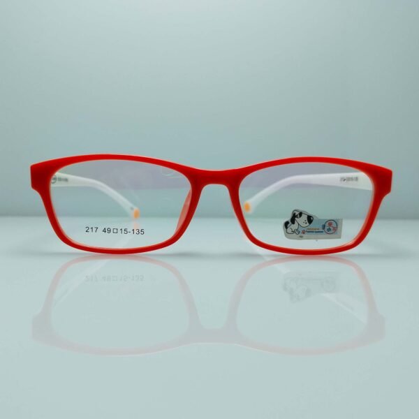 Stylish Rectangular Silicon Frame - Crisp White & Vibrant Orange | Lightweight & Durable