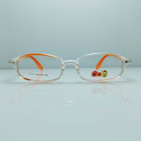 Transparent Orange Kids Rectangular Frame
